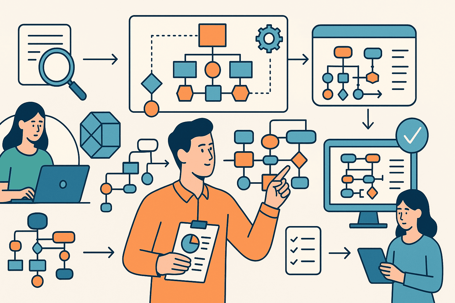 Visualiza la Lógica: Explica Sistemas y Procesos con Claridad